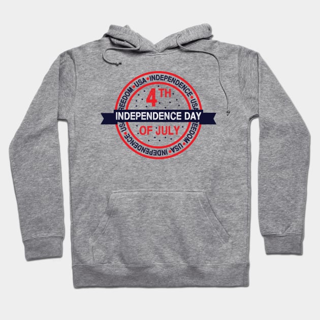 4th of July Independence Day Hoodie by Grenfell Designs